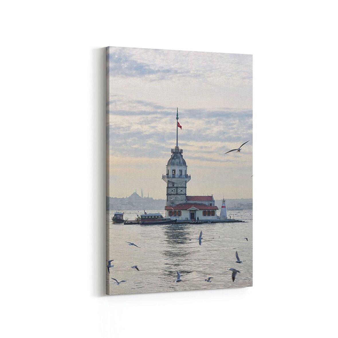 Olla 18951D Yapı Görseli Dikey Kanvas Tablo (Ölçü: 100X150)