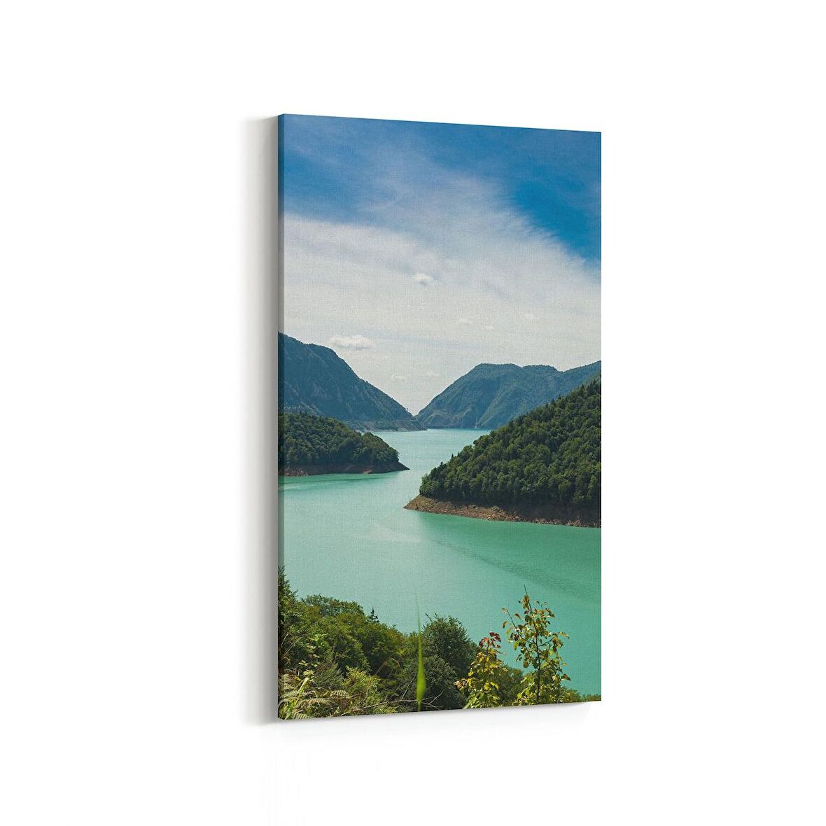 Olla 14104DD Doğa / Manzara Görseli Dikey Dar Kanvas Tablo (Ölçü: 60X120)