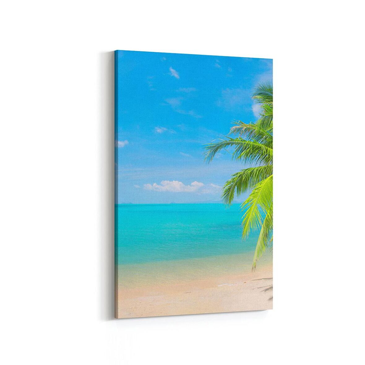 Olla 16580D Kumsal / Sahil Görseli Dikey Kanvas Tablo (Ölçü: 20X30)