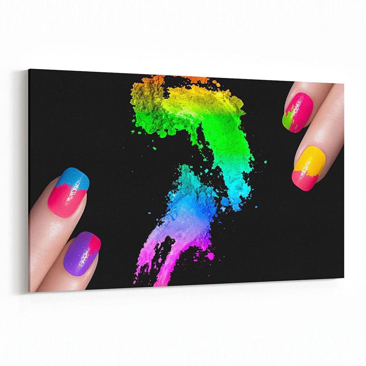 Olla 16314Y Kuaför / Berber Görseli Yatay Kanvas Tablo (Ölçü: 120X80)