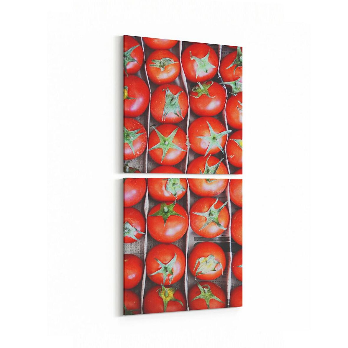 Olla 15261K2D Gıda Görseli 2'li Dikey Kanvas Tablo (Ölçü: 30X65)