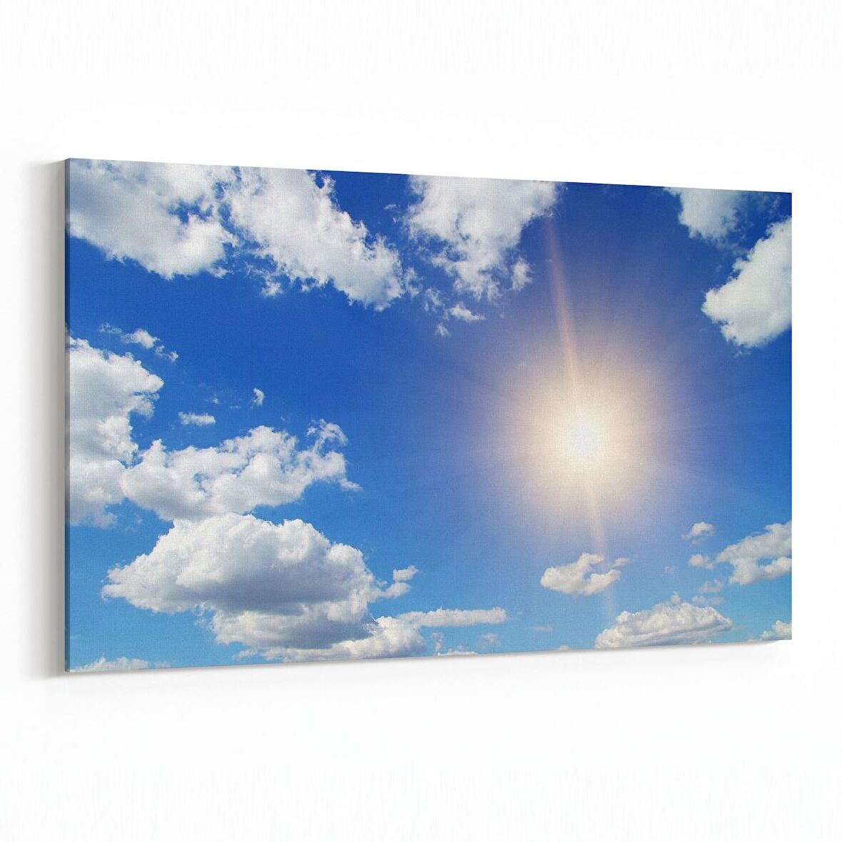 Olla 15571Y Gökyüzü Bulut Görseli  Yatay Kanvas Tablo (Ölçü: 45X30)