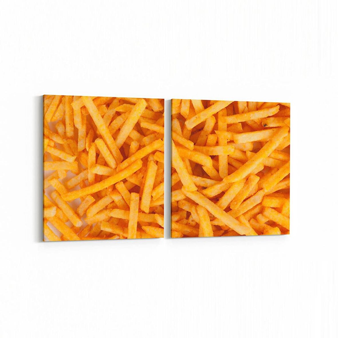 Olla 15081K2Y Gıda Görseli Kare 2'li Yatay Kanvas Tablo (Ölçü: 65X30)