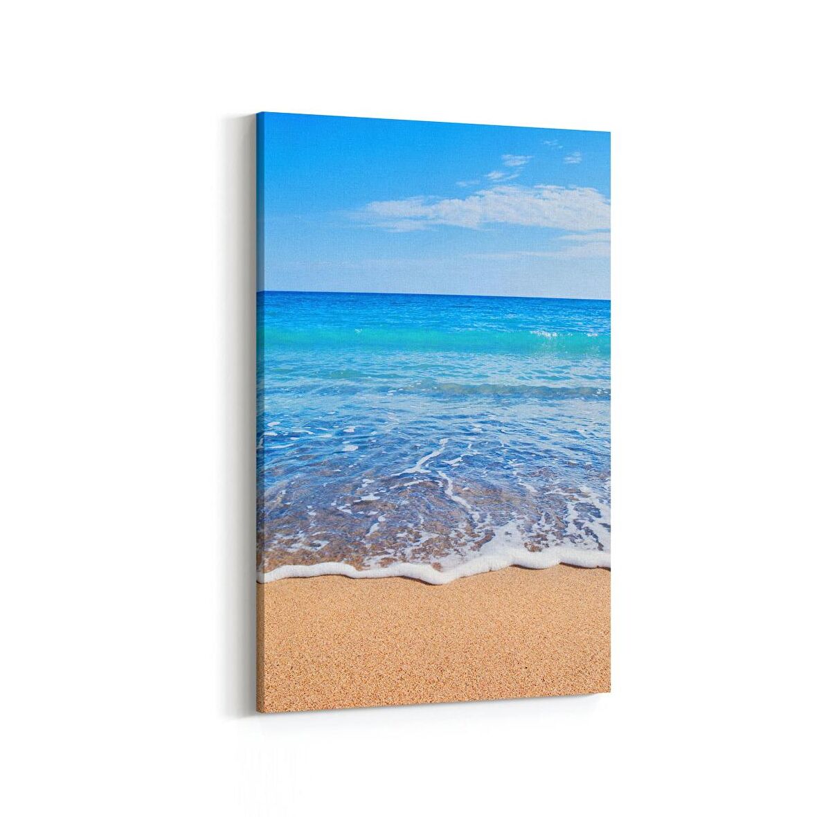 Olla 16586D Kumsal / Sahil Görseli Dikey Kanvas Tablo (Ölçü: 60X90)