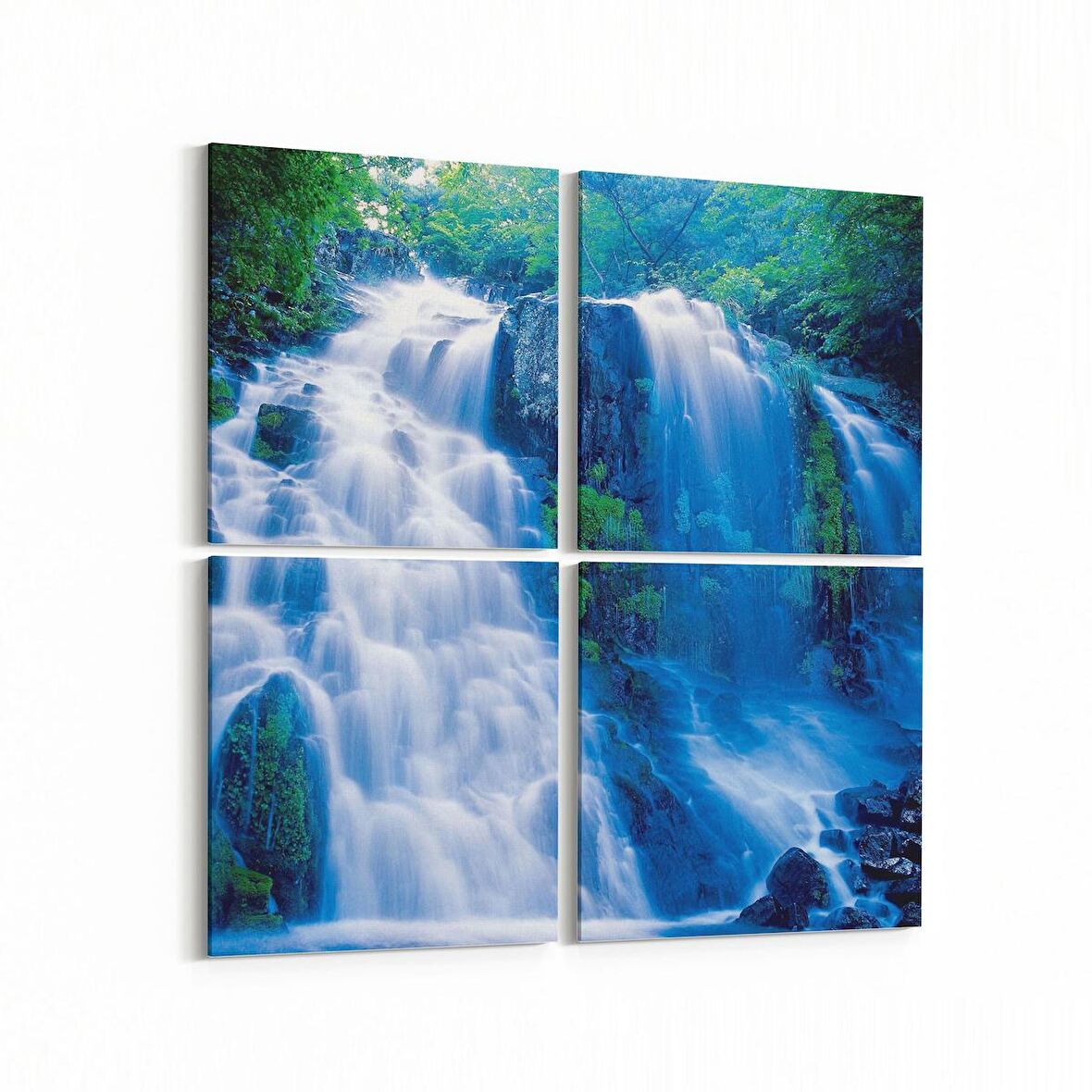 Olla 13613K4 Doğa / Manzara Görseli Kare 4'lü Kanvas Tablo (Ölçü: 65X65)