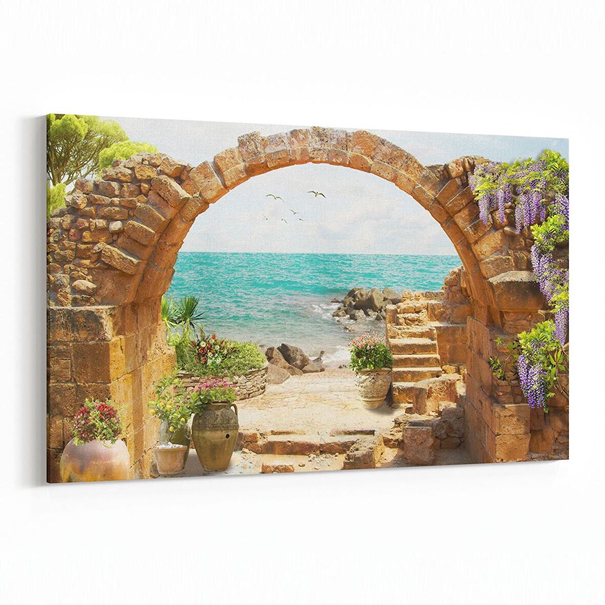 Olla 14258Y Doğa / Manzara Görseli Yatay Kanvas Tablo (Ölçü: 90X60)