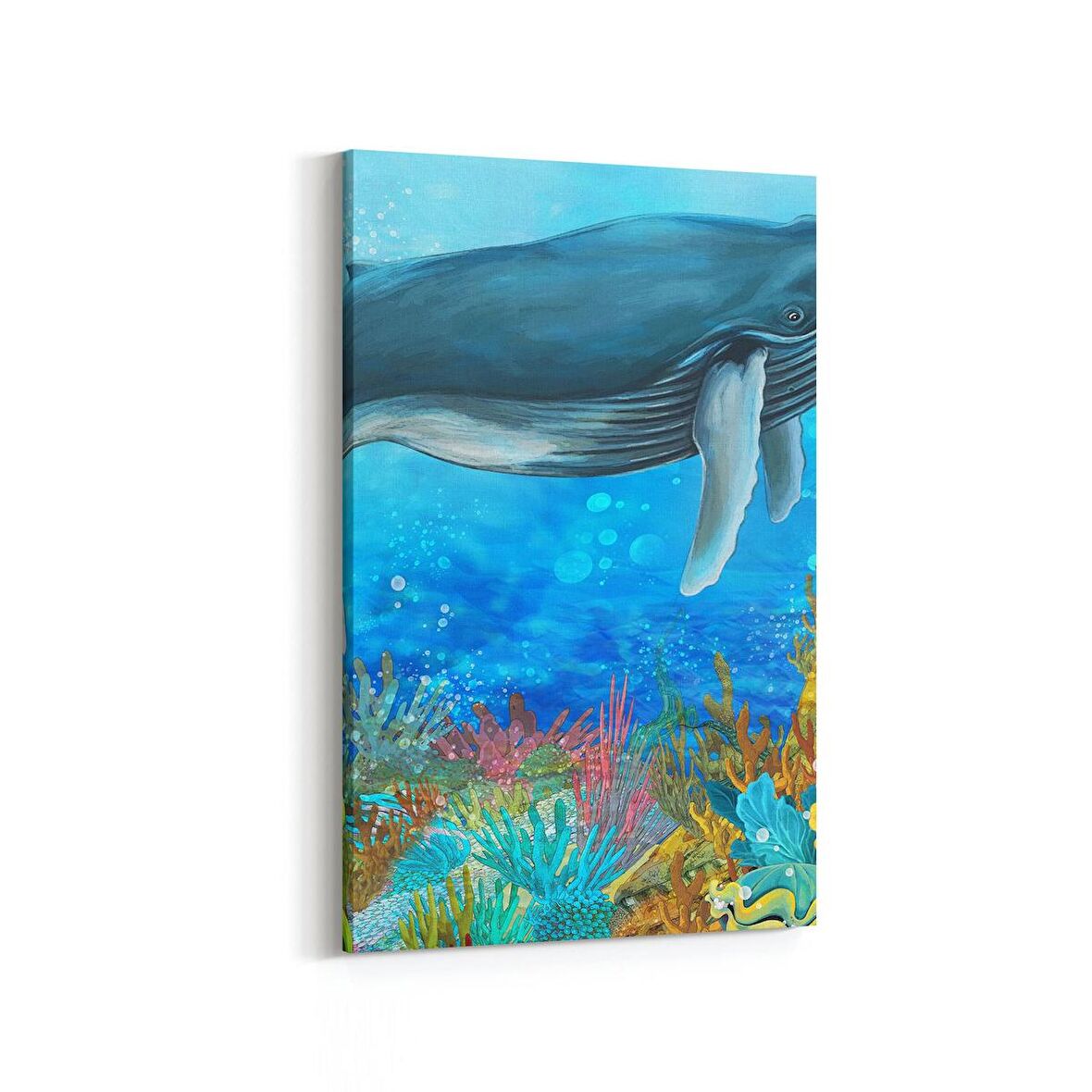 Olla 12085D Akvaryum / Balık Görseli Dikey Kanvas Tablo (Ölçü: 20X30)