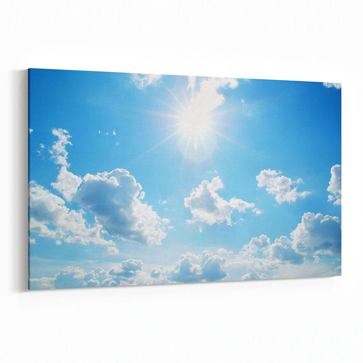 Olla 15750Y Gökyüzü Bulut Görseli  Yatay Kanvas Tablo (Ölçü: 45X30)