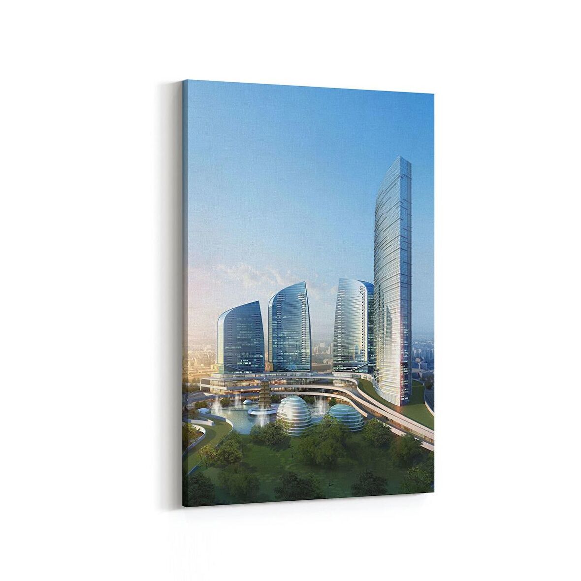 Olla 18977D Yapı Görseli Dikey Kanvas Tablo (Ölçü: 20X30)