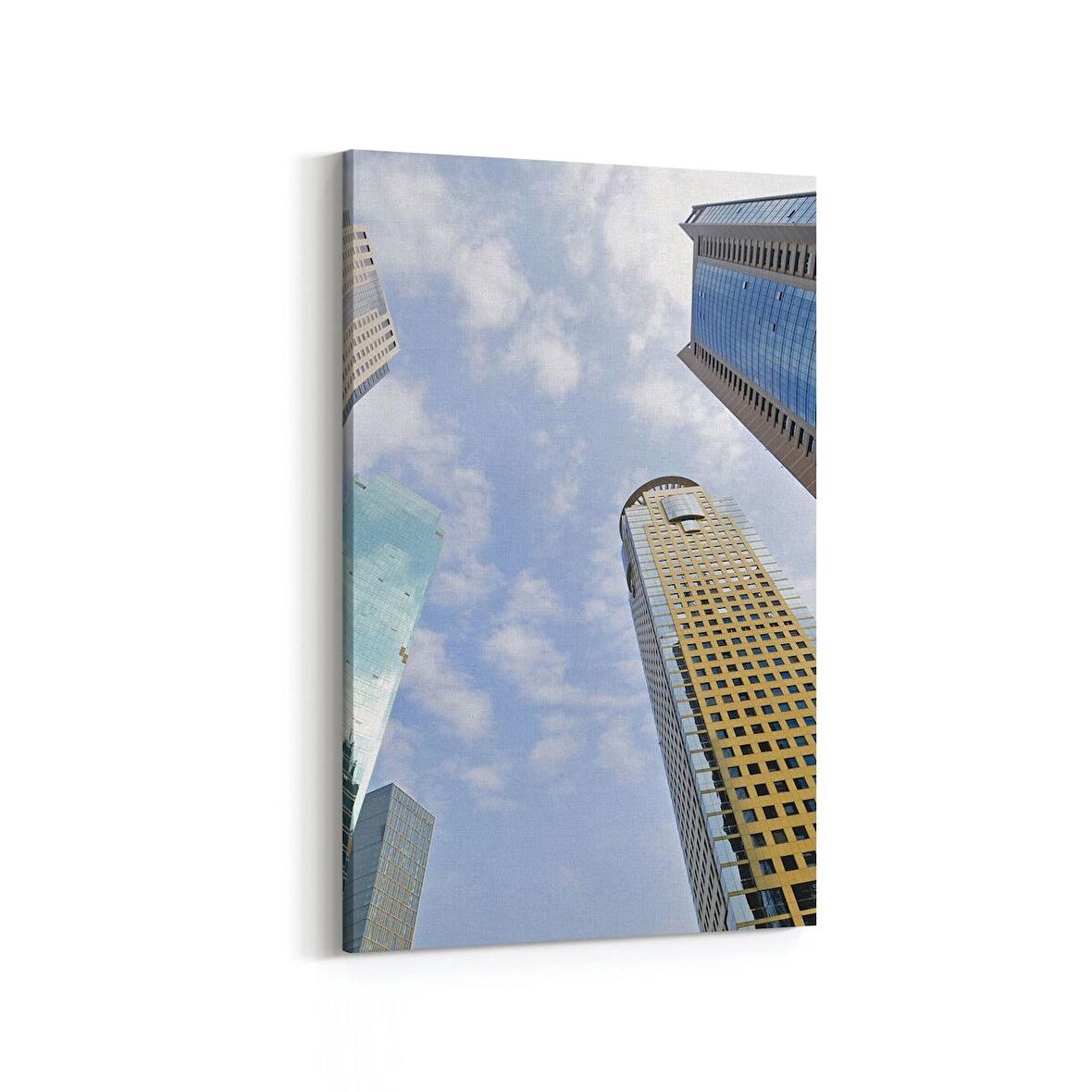 Olla 18243D Yapı Görseli Dikey Kanvas Tablo (Ölçü: 60X90)