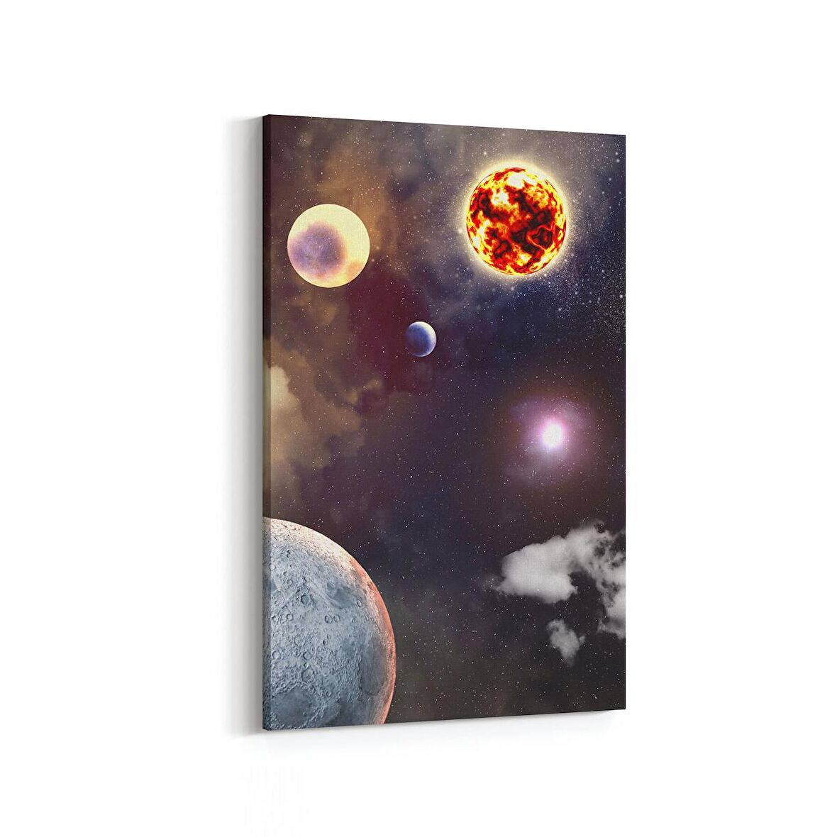 Olla 17619D Uzay Görseli Dikey Kanvas Tablo (Ölçü: 100X150)