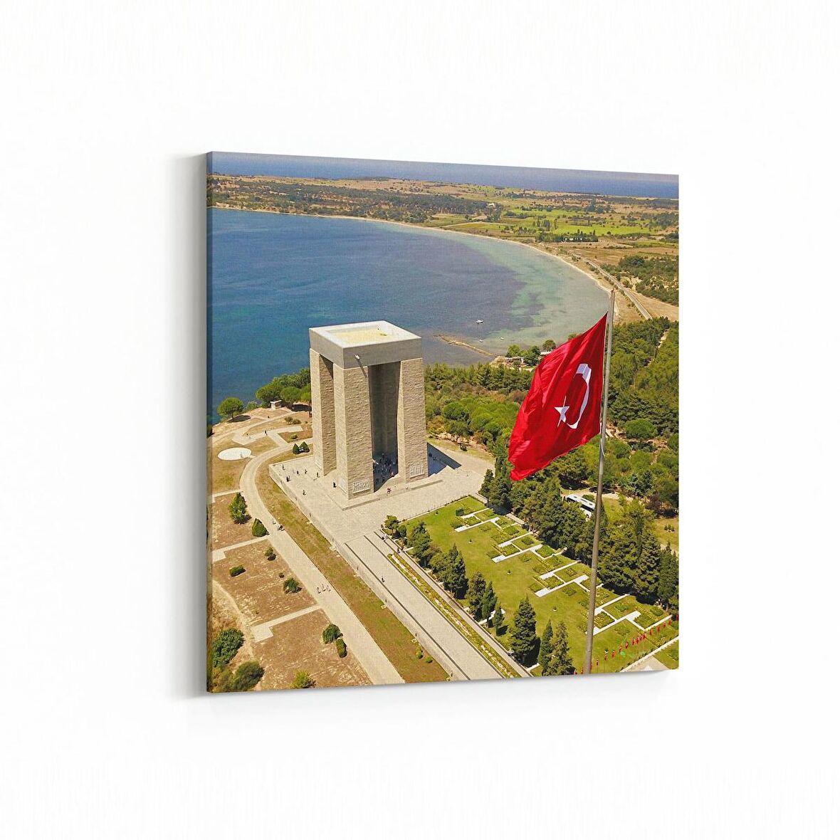 Olla 17985K4 Yapı Görseli Kare 4'lü Kanvas Tablo (Ölçü: 145X145)