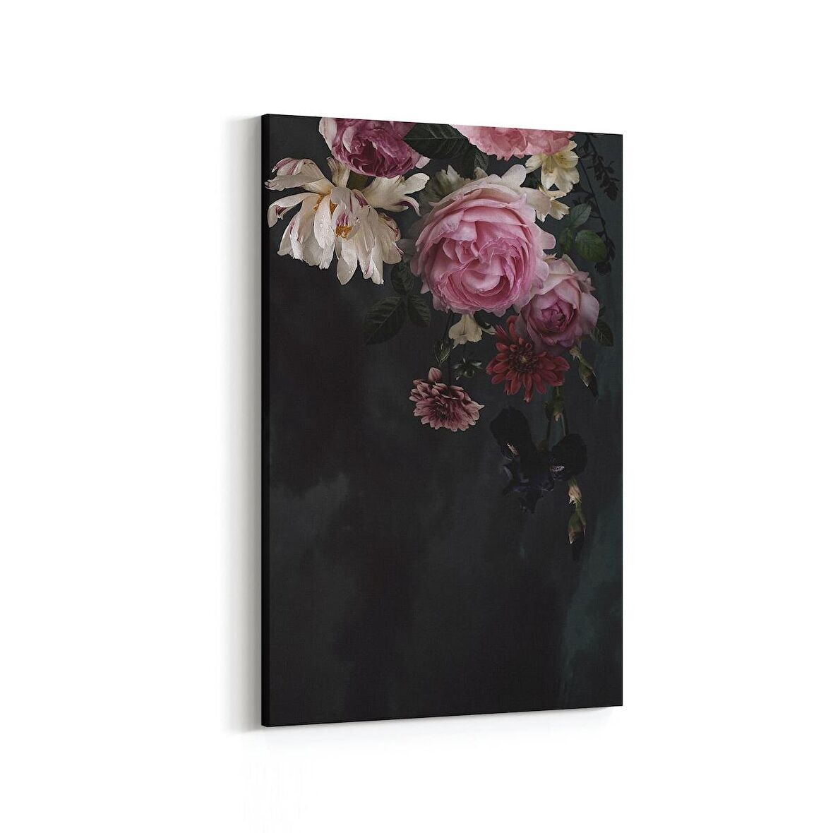 Olla 11763D Çiçek Görseli Dikey Kanvas Tablo (Ölçü: 20X30)