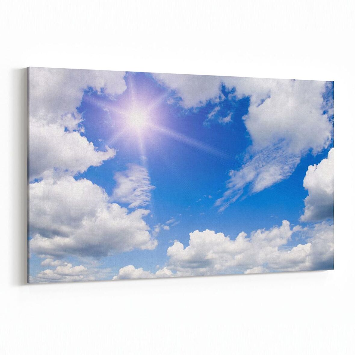 Olla 15644Y Gökyüzü Bulut Görseli  Yatay Kanvas Tablo (Ölçü: 150X100)