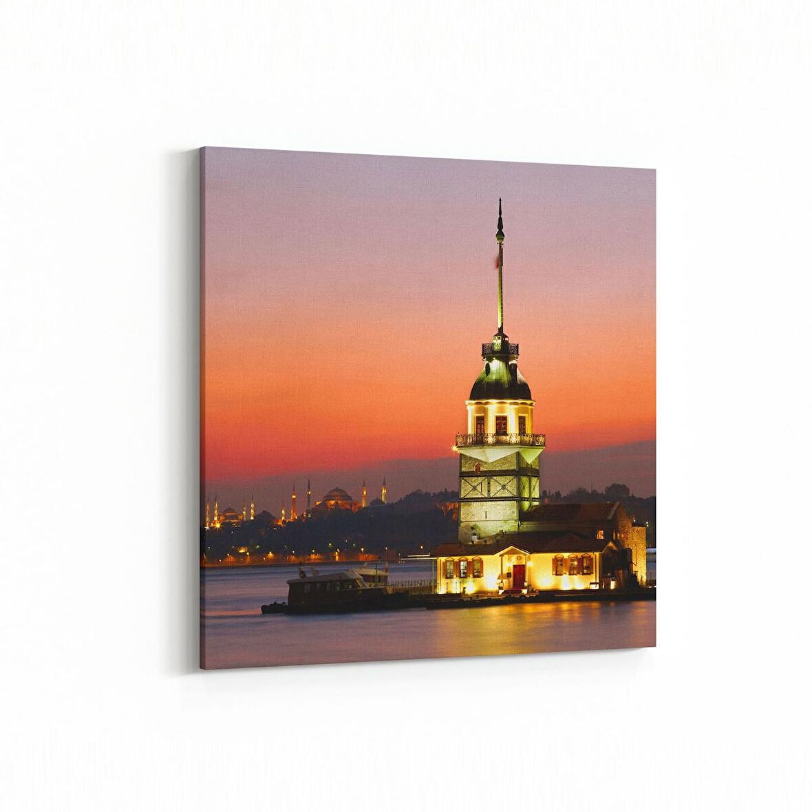 Olla 18044K Yapı Görseli Kare Kanvas Tablo (Ölçü: 60X60)