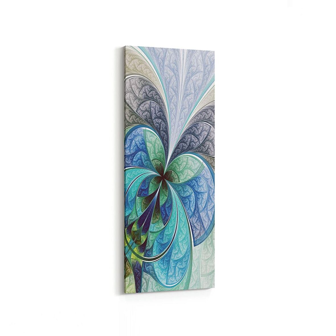 Olla 10077DI Abstract Görsel Dikey İnce Kanvas Tablo (Ölçü: 30X90)