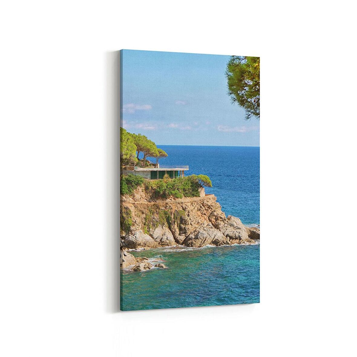 Olla 14176DD Doğa / Manzara Görseli Dikey Dar Kanvas Tablo (Ölçü: 60X120)