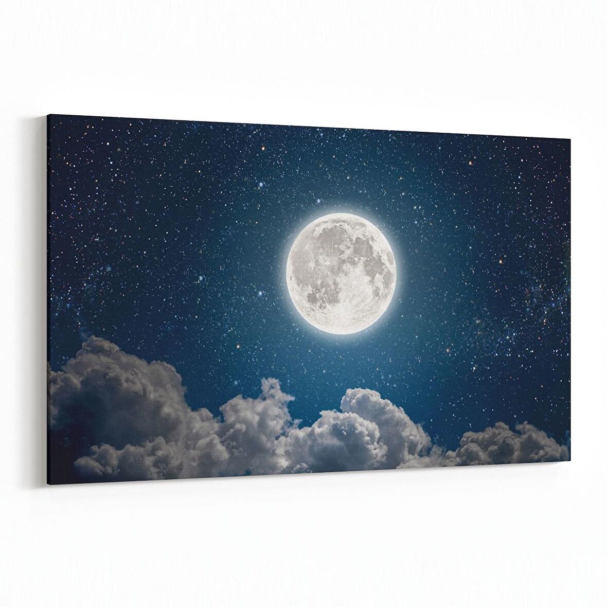 Olla 14774Y Gece Gökyüzü Görseli Yatay Kanvas Tablo (Ölçü: 150X100)