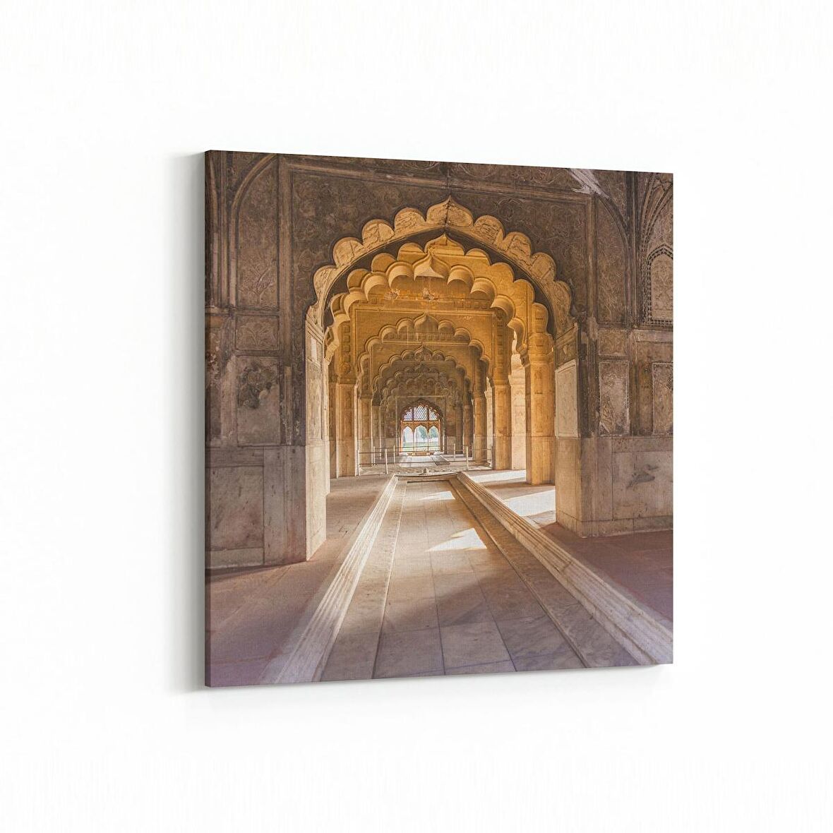 Olla 18292K Yapı Görseli Kare Kanvas Tablo (Ölçü: 25X25)