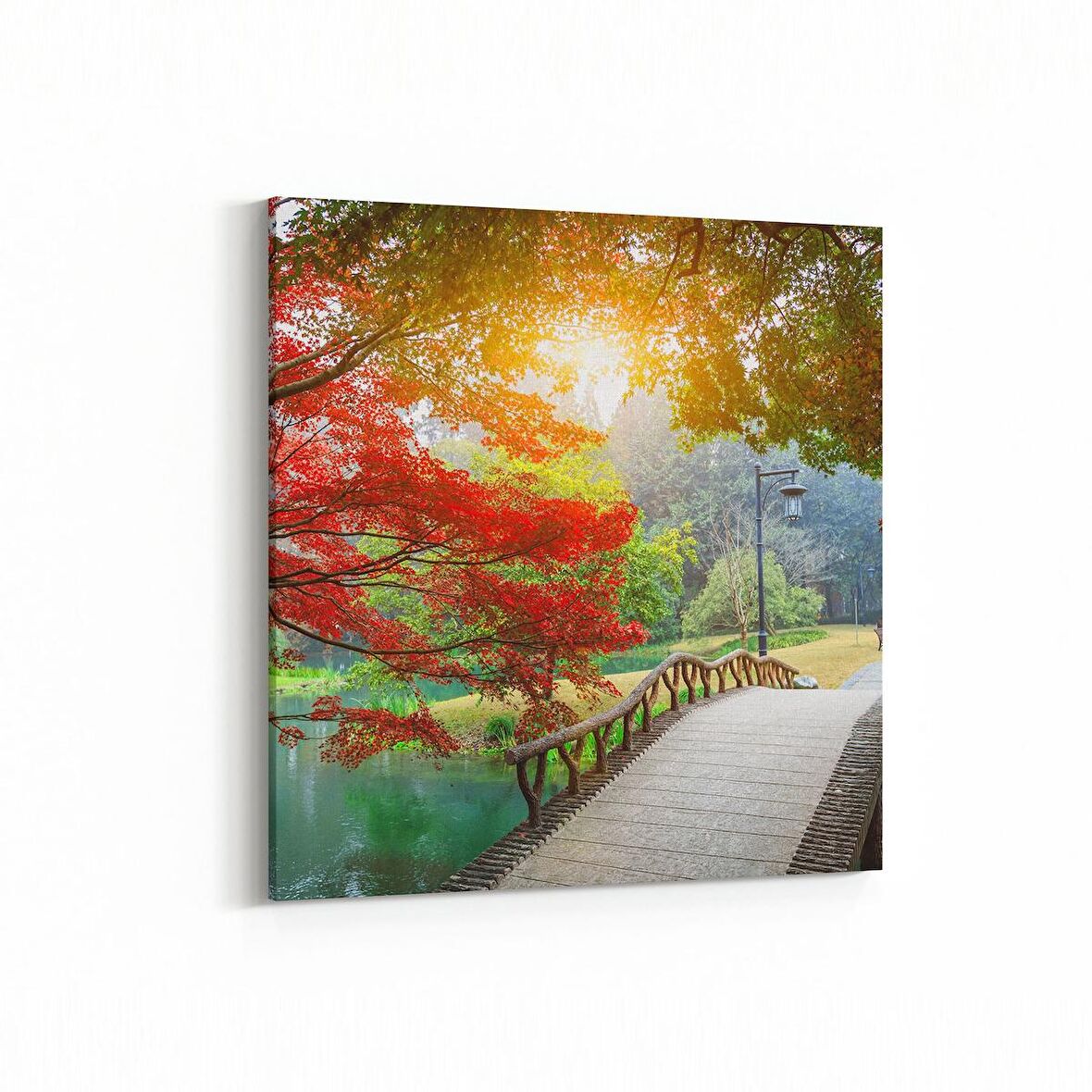 Olla 13921K Doğa / Manzara Görseli Kare Kanvas Tablo (Ölçü: 25X25)