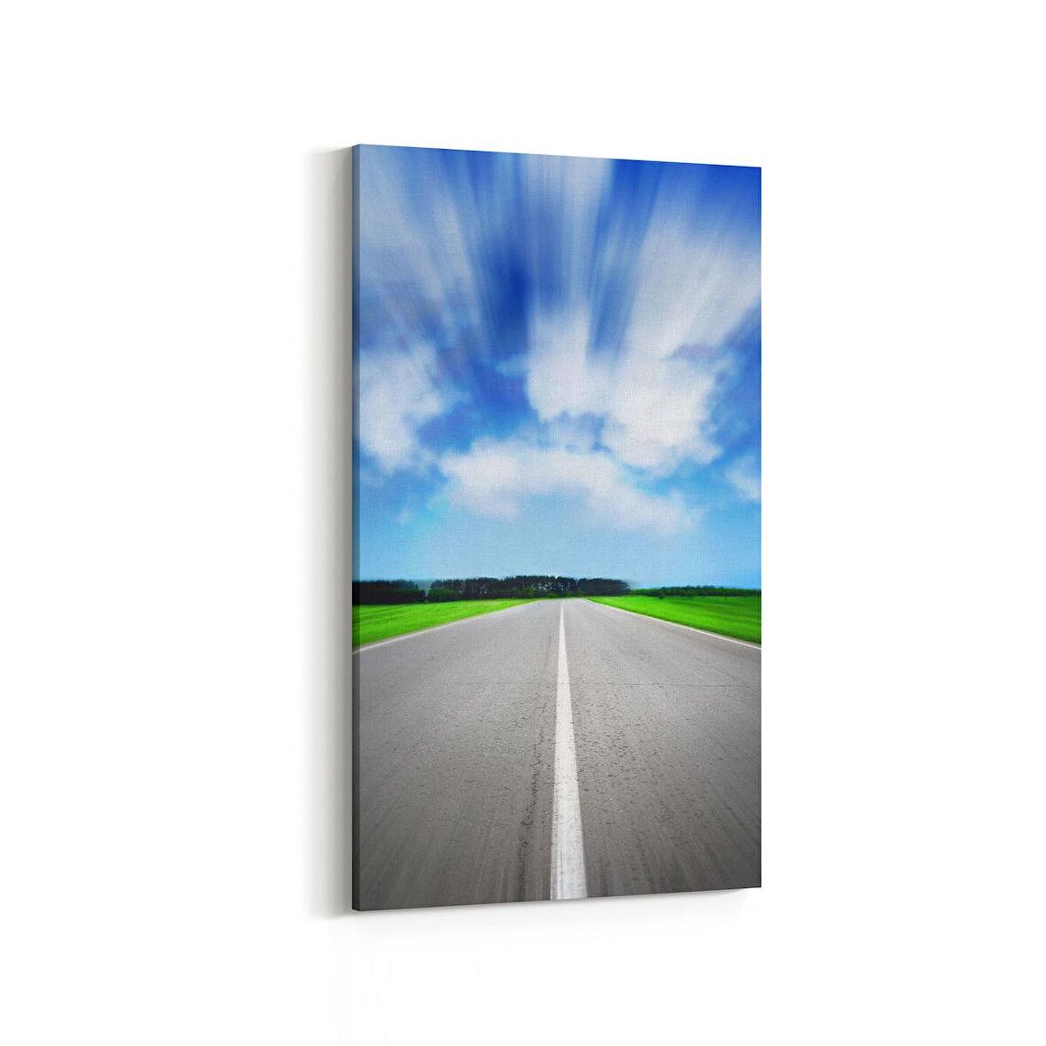 Olla 13770DD Doğa / Manzara Görseli Dikey Dar Kanvas Tablo (Ölçü: 40X80)