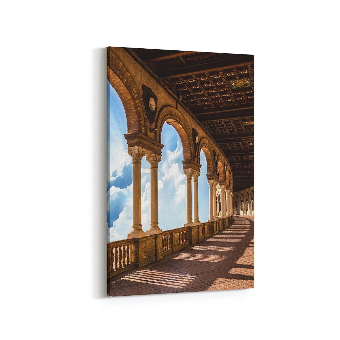 Olla 18011D Yapı Görseli Dikey Kanvas Tablo (Ölçü: 100X150)