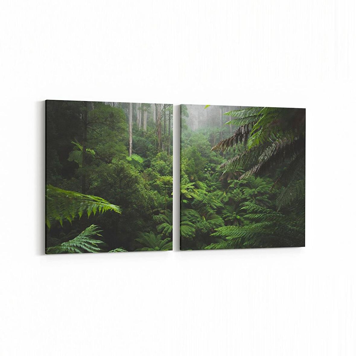 Olla 14309K2Y Doğa / Manzara Görseli Kare 2'li Yatay Kanvas Tablo (Ölçü: 125X60)