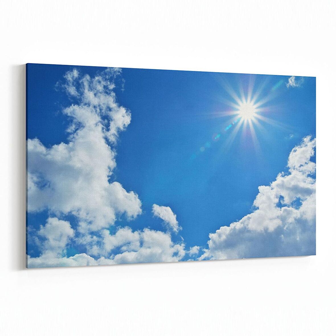 Olla 15481Y Gökyüzü Bulut Görseli  Yatay Kanvas Tablo (Ölçü: 150X100)