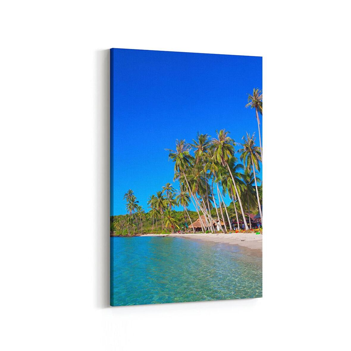 Olla 16505D Kumsal / Sahil Görseli Dikey Kanvas Tablo (Ölçü: 20X30)