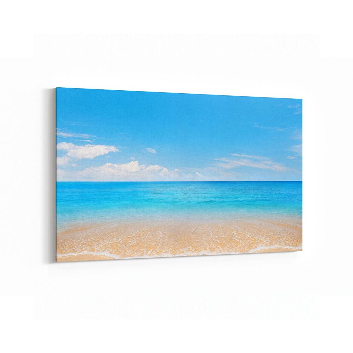 Olla 16441Y Kumsal / Sahil Görseli Yatay Kanvas Tablo (Ölçü: 70X50)