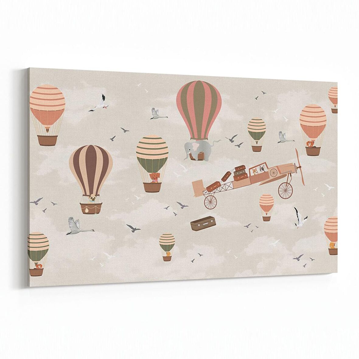 Olla 12753Y Çocuk Odası Görseli Yatay Kanvas Tablo (Ölçü: 150X100)