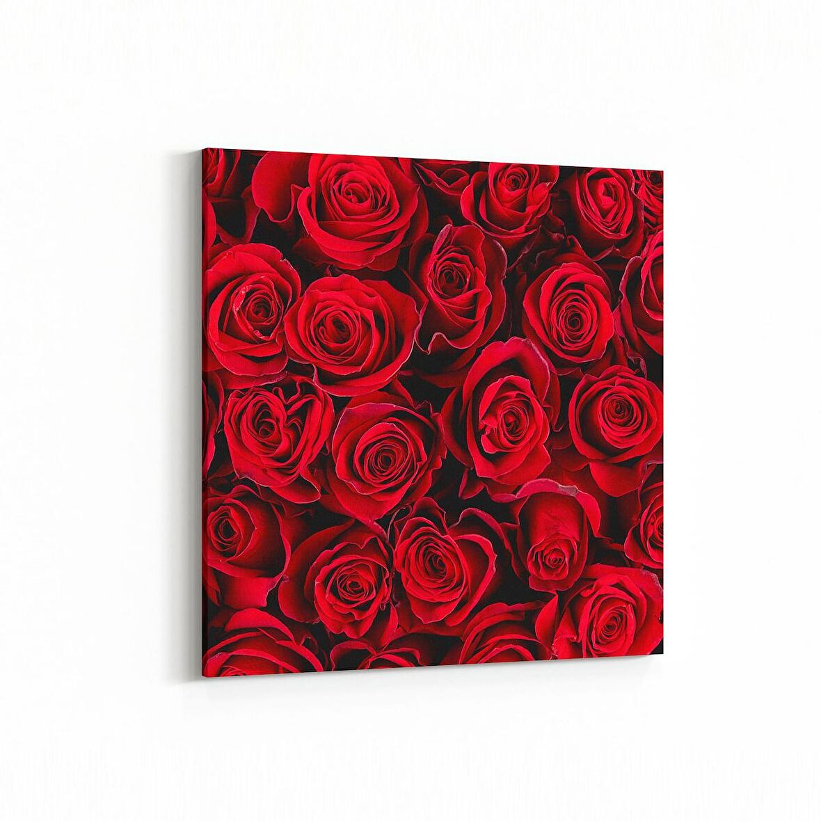 Olla 11629K Çiçek Görseli Kare Kanvas Tablo (Ölçü: 100X100)