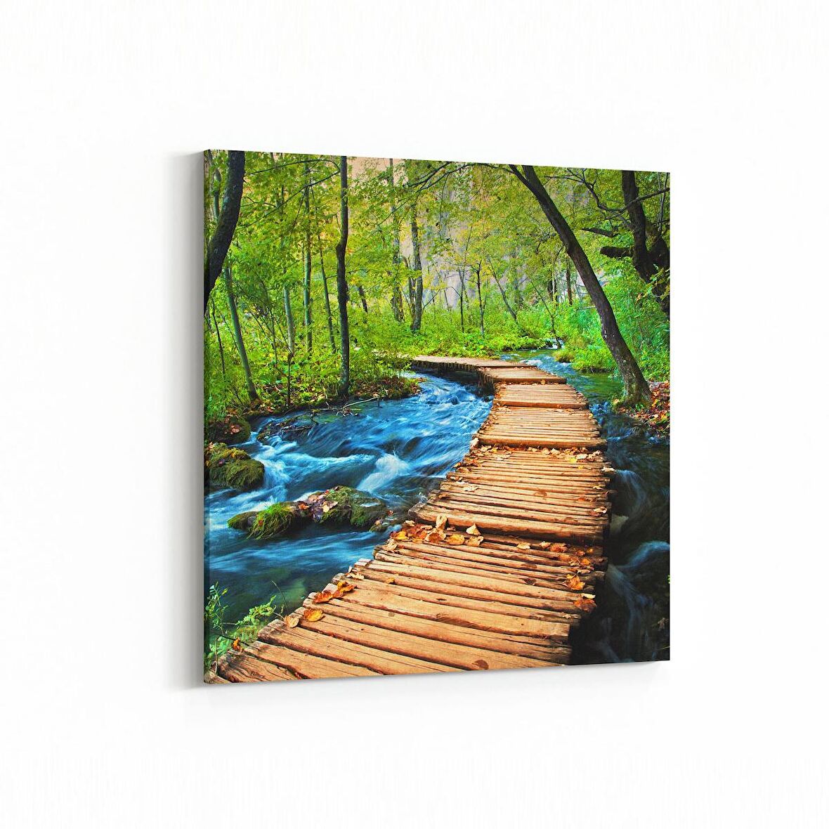 Olla 13325K Doğa / Manzara Görseli Kare Kanvas Tablo (Ölçü: 30X30)