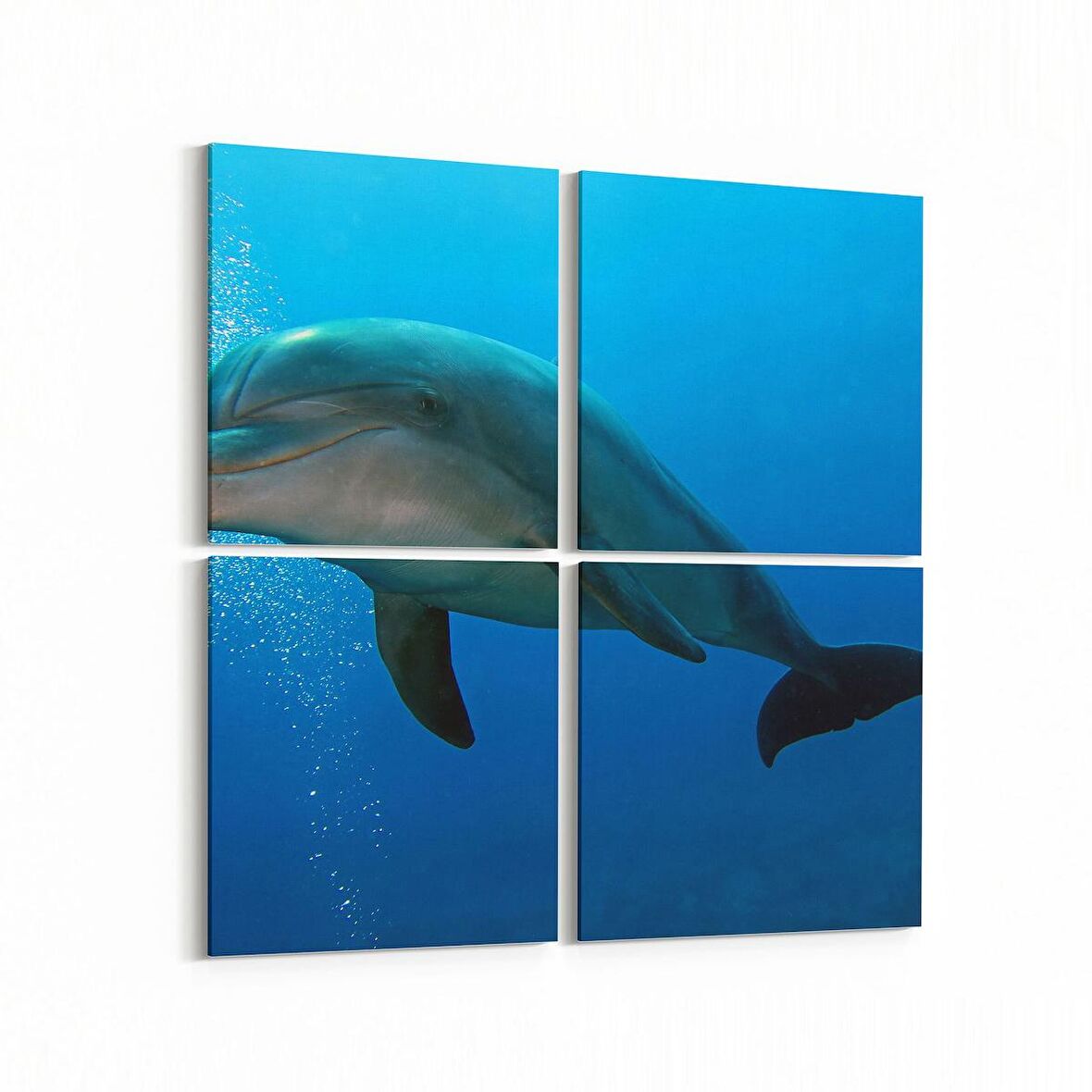 Olla 12956K4 Deniz / Okyanus Görseli Kare 4'lü Kanvas Tablo (Ölçü: 145X145)