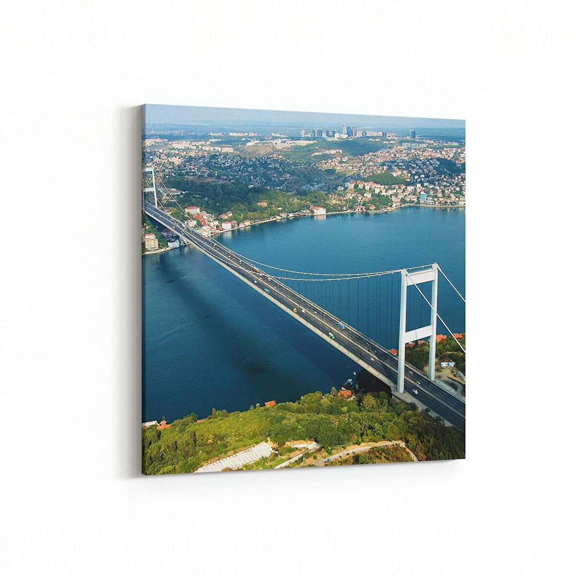 Olla 18627K Yapı Görseli Kare Kanvas Tablo (Ölçü: 100X100)