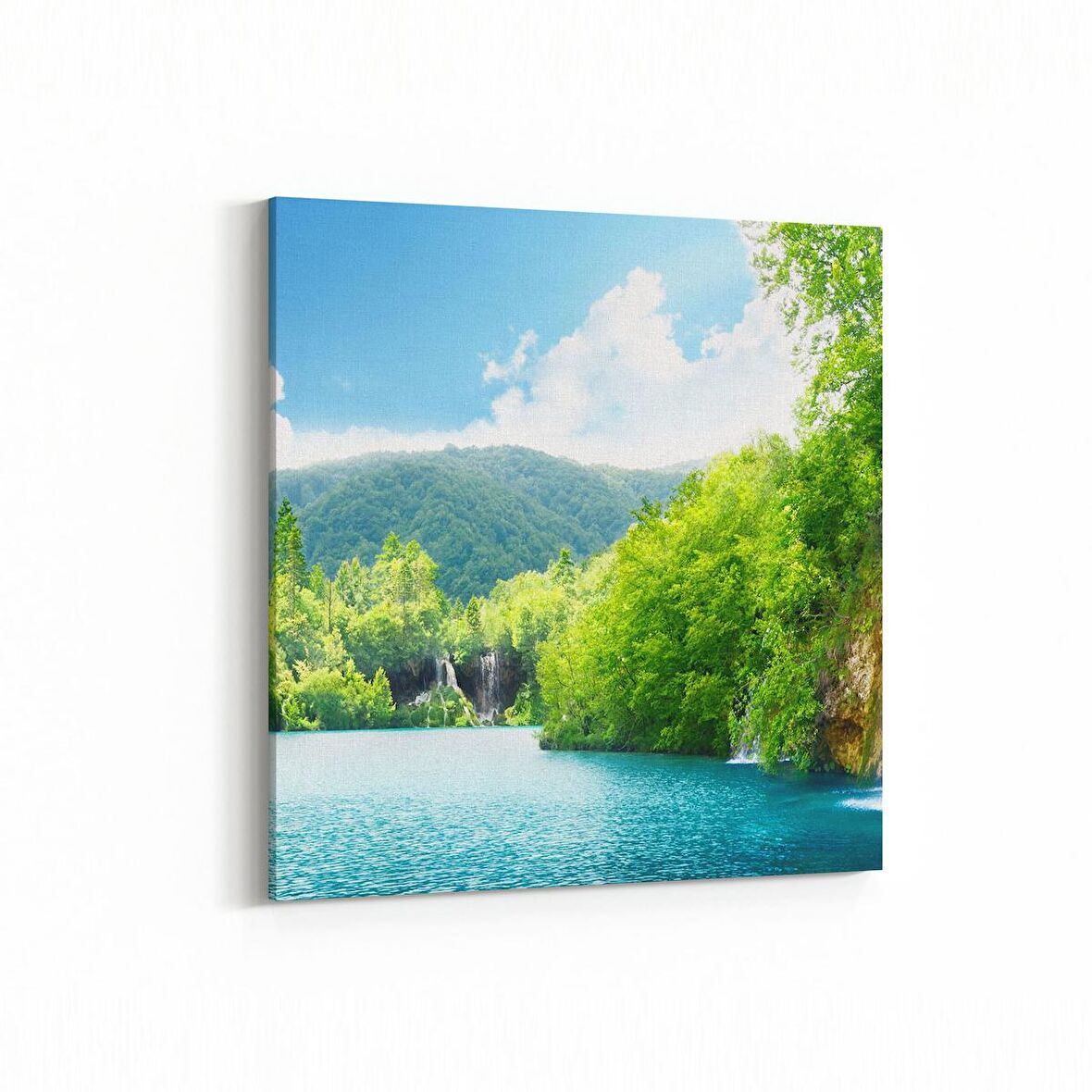 Olla 14396K Doğa / Manzara Görseli Kare Kanvas Tablo (Ölçü: 30X30)