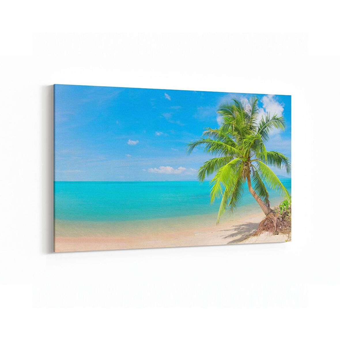 Olla 16580Y Kumsal / Sahil Görseli Yatay Kanvas Tablo (Ölçü: 120X80)