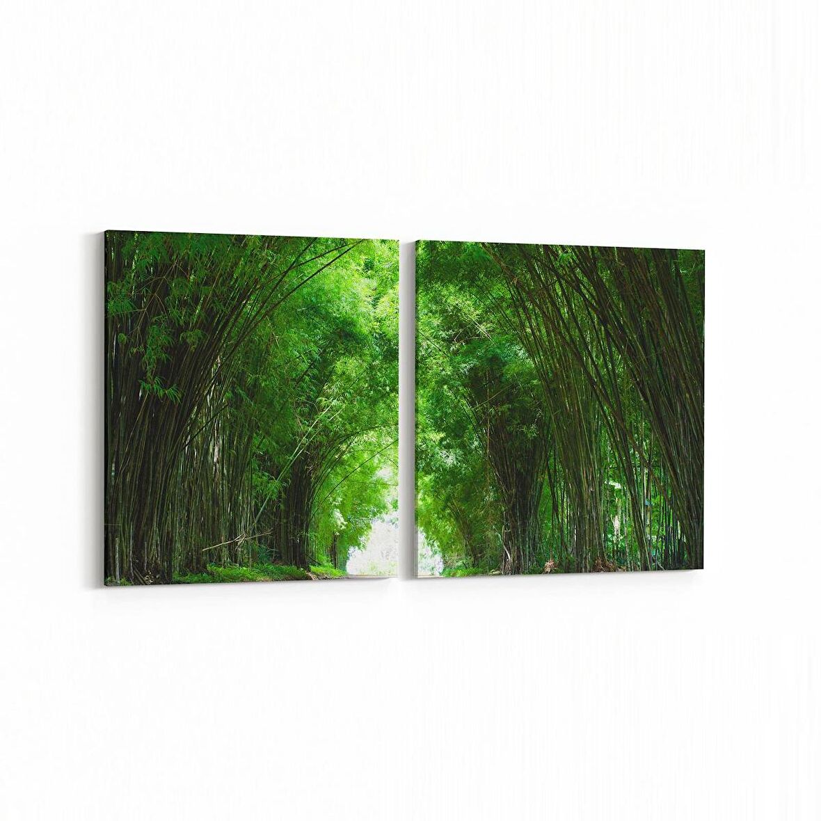 Olla 14092K2Y Doğa / Manzara Görseli Kare 2'li Yatay Kanvas Tablo (Ölçü: 125X60)