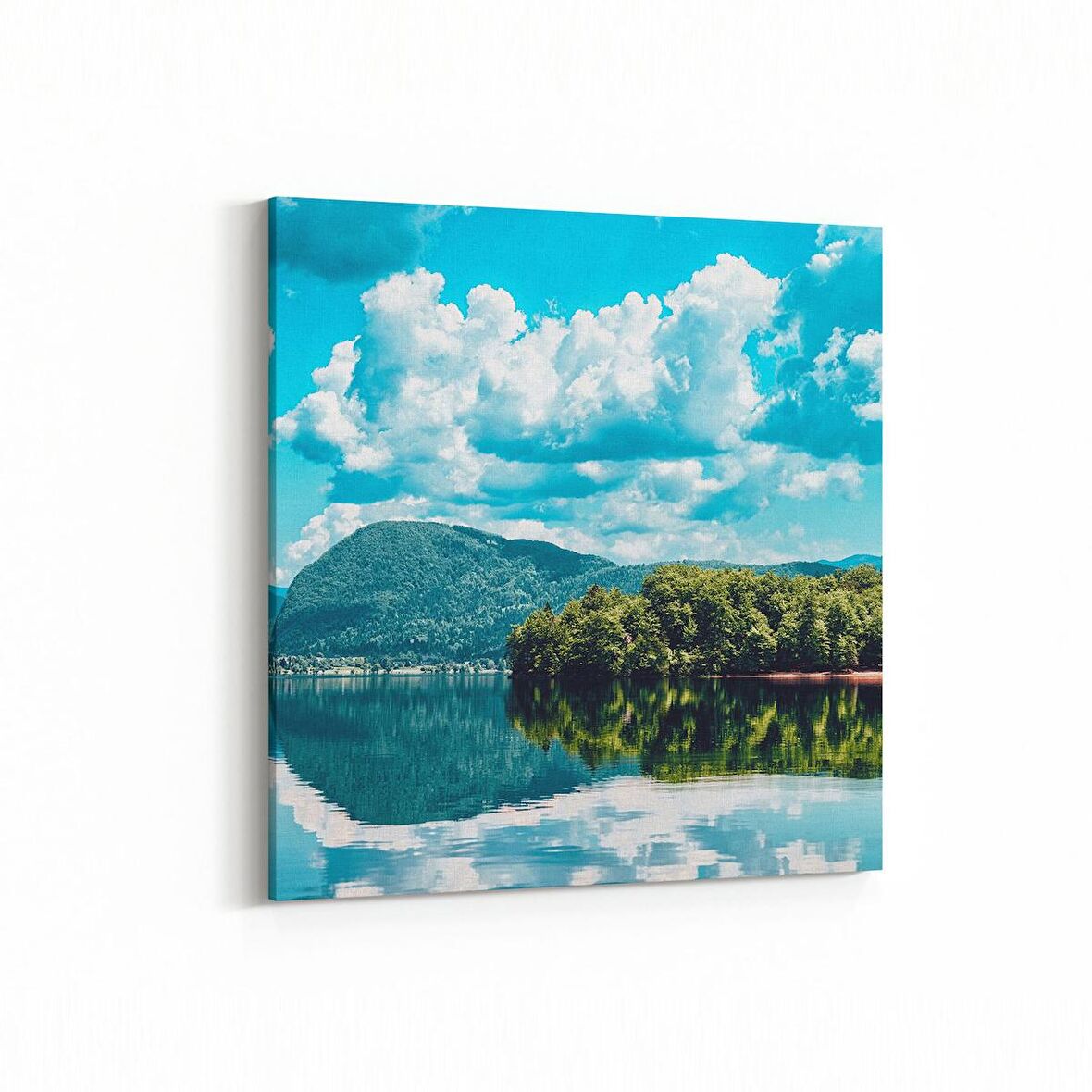 Olla 13556K Doğa / Manzara Görseli Kare Kanvas Tablo (Ölçü: 25X25)