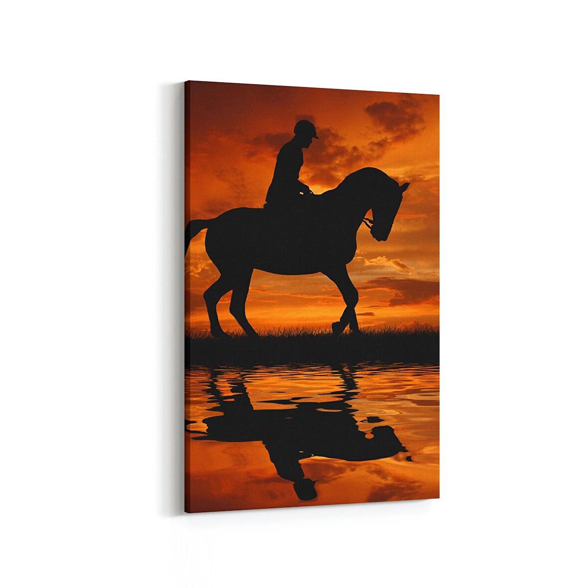 Olla 12495D Hayvanlar Alemi Görseli Dikey Kanvas Tablo (Ölçü: 60X90)