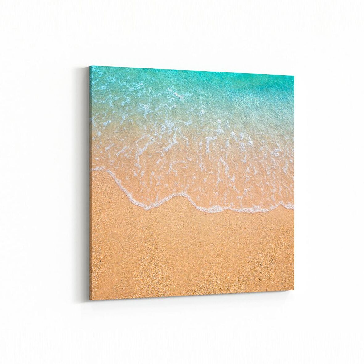 Olla 16414K Kumsal / Sahil Görseli Kare Kanvas Tablo (Ölçü: 60X60)