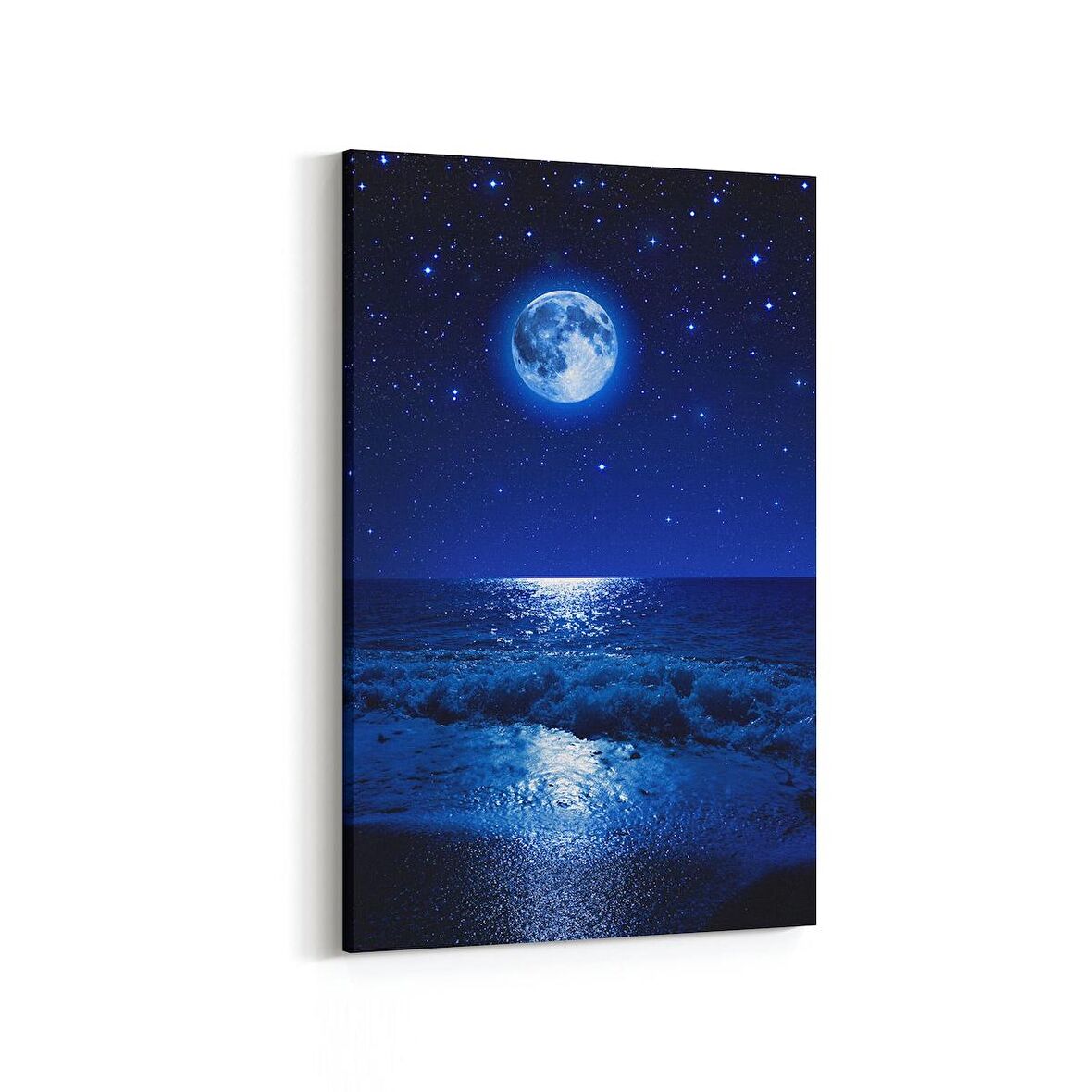 Olla 14697D Gece Gökyüzü Görseli Dikey Kanvas Tablo (Ölçü: 100X150)