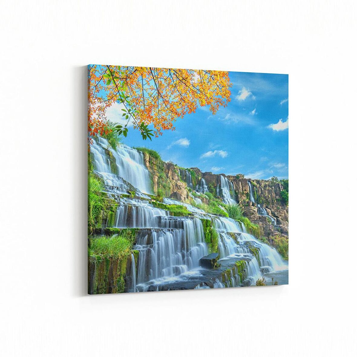 Olla 13378K Doğa / Manzara Görseli Kare Kanvas Tablo (Ölçü: 25X25)