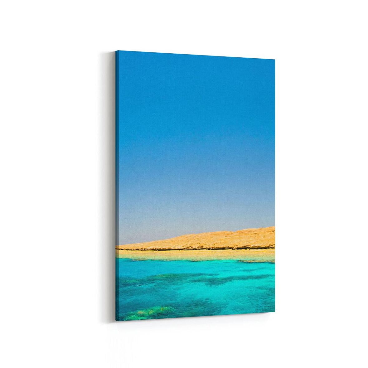 Olla 16407D Kumsal / Sahil Görseli Dikey Kanvas Tablo (Ölçü: 100X150)