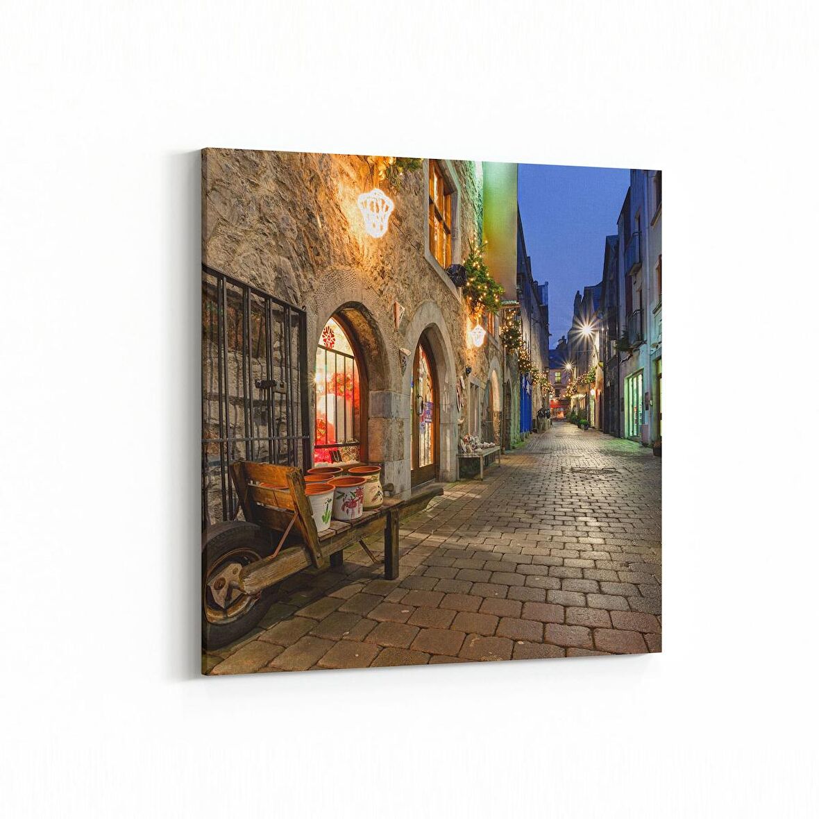 Olla 18057K Yapı Görseli Kare Kanvas Tablo (Ölçü: 25X25)