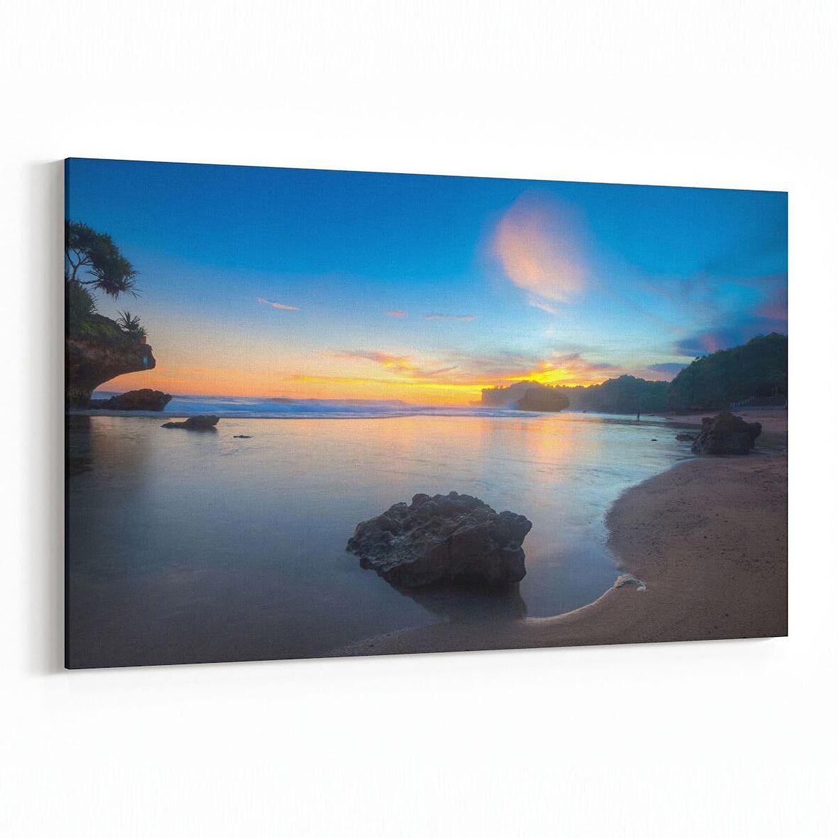 Olla 16001Y Günbatımı Görseli Yatay Kanvas Tablo (Ölçü: 45X30)