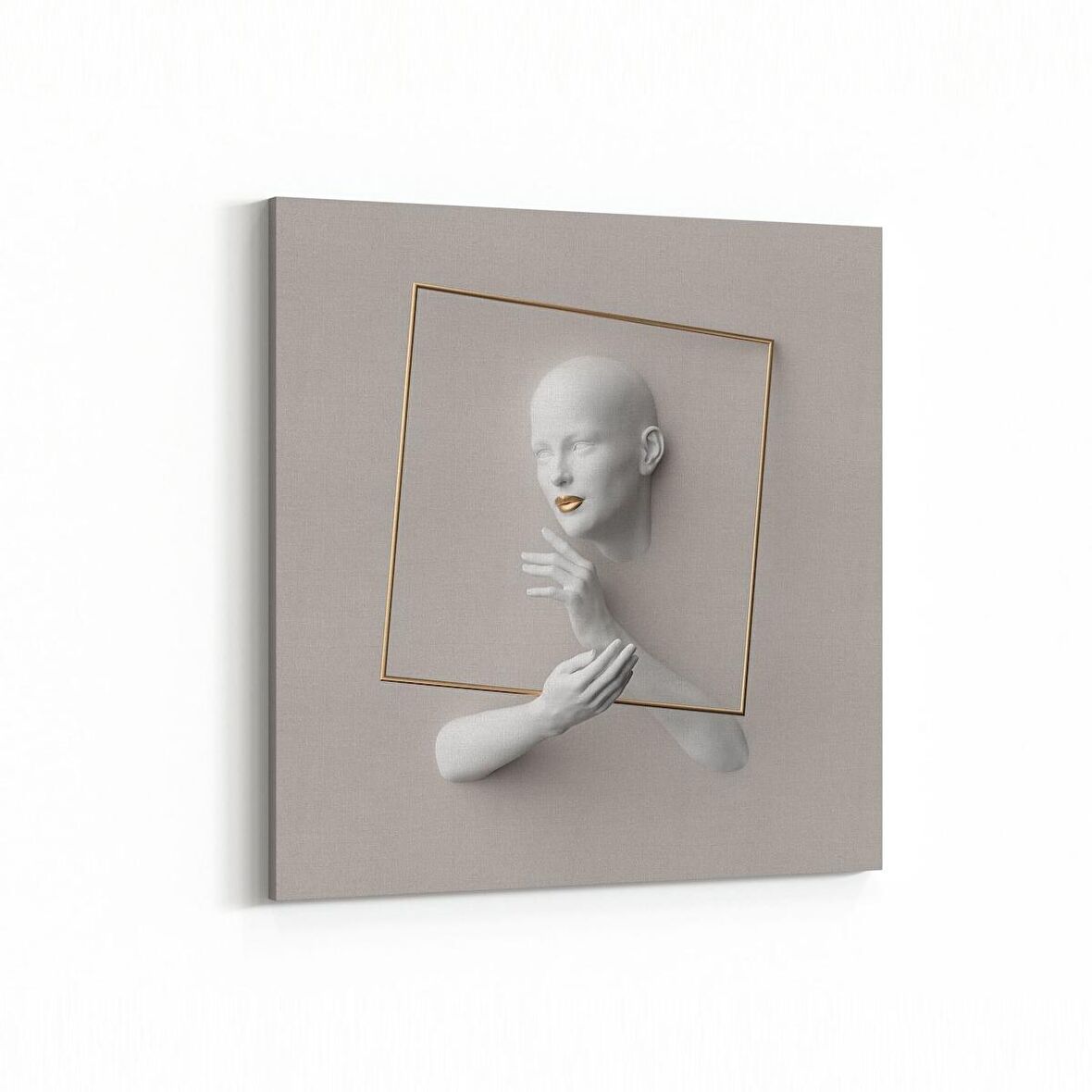 Olla 10005K 3 Boyut Görsel Kare Kanvas Tablo (Ölçü: 25X25)