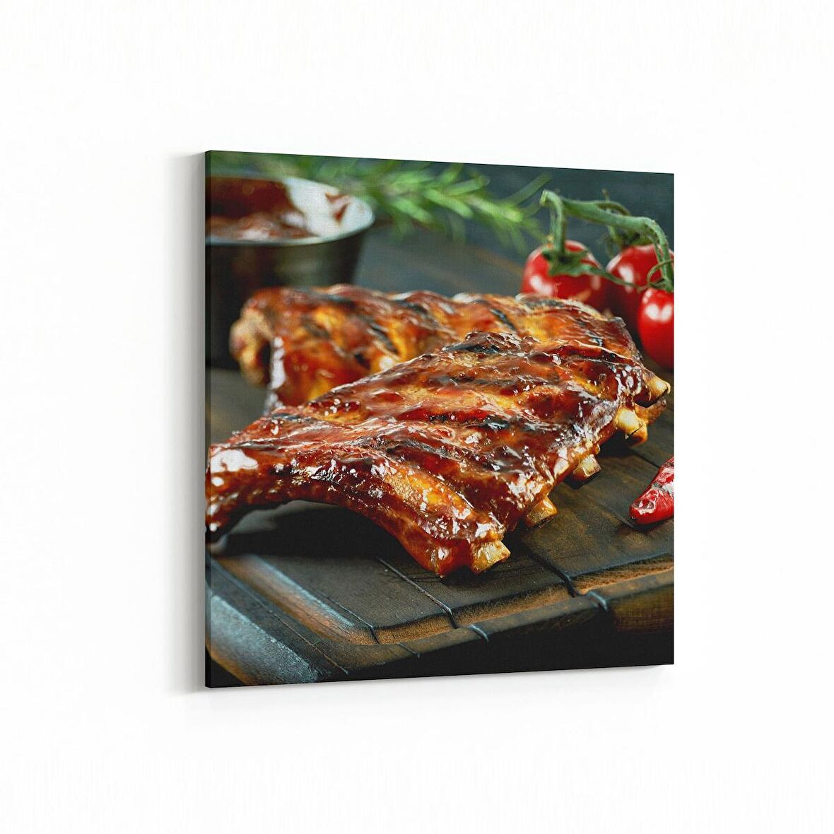 Olla 15252K Gıda Görseli Kare Kanvas Tablo (Ölçü: 25X25)