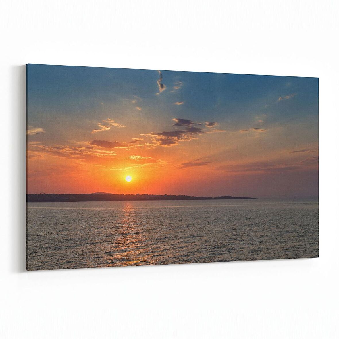 Olla 16008Y Günbatımı Görseli Yatay Kanvas Tablo (Ölçü: 45X30)