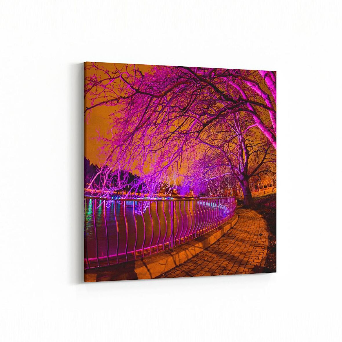 Olla 18947K Yapı Görseli Kare Kanvas Tablo (Ölçü: 25X25)